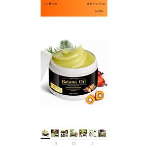 100% Organic Batana Oil from Honduras - Pure  Raw Unrefined Hair Growth 3.4oz